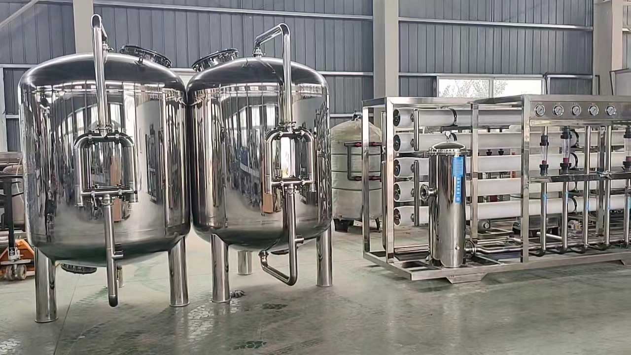 平桂全不锈钢10T双级反渗透设备饮料厂定制